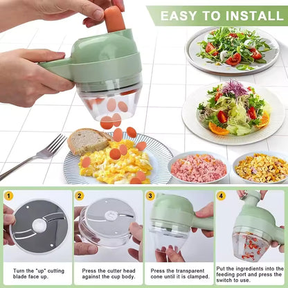 QuickChop™ | Portable Electric Vegetable Cutter